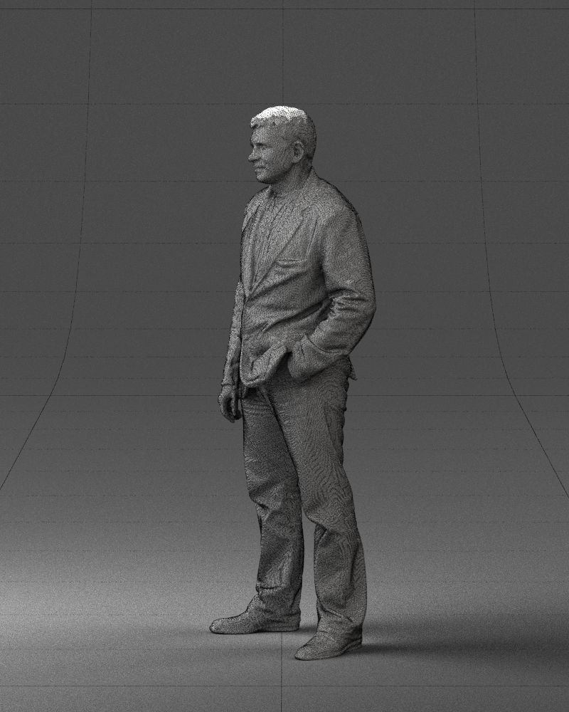 Guy shirt with an inscription 0743 3D model_8