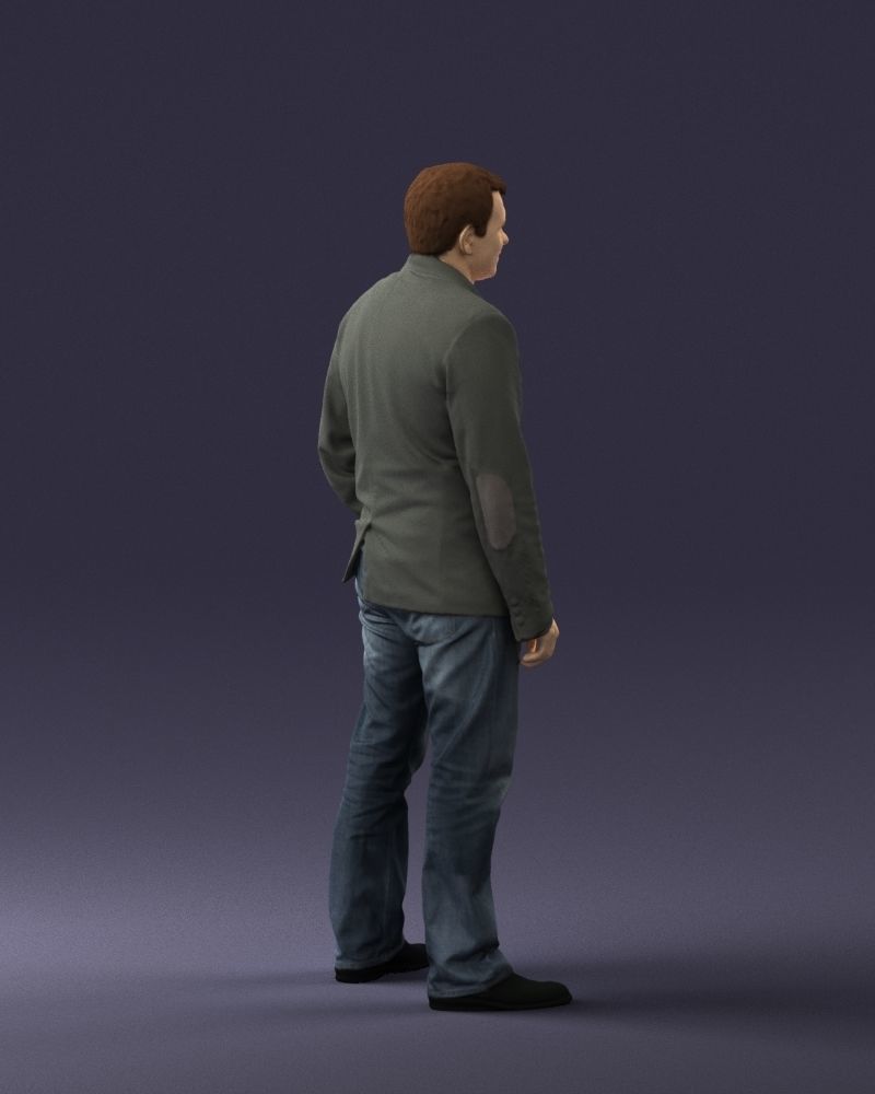 Guy shirt with an inscription 0743 3D model_24