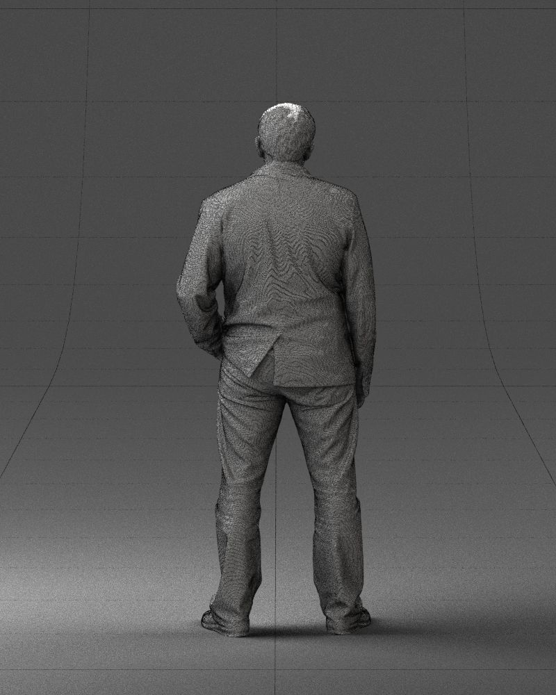 Guy shirt with an inscription 0743 3D model_20