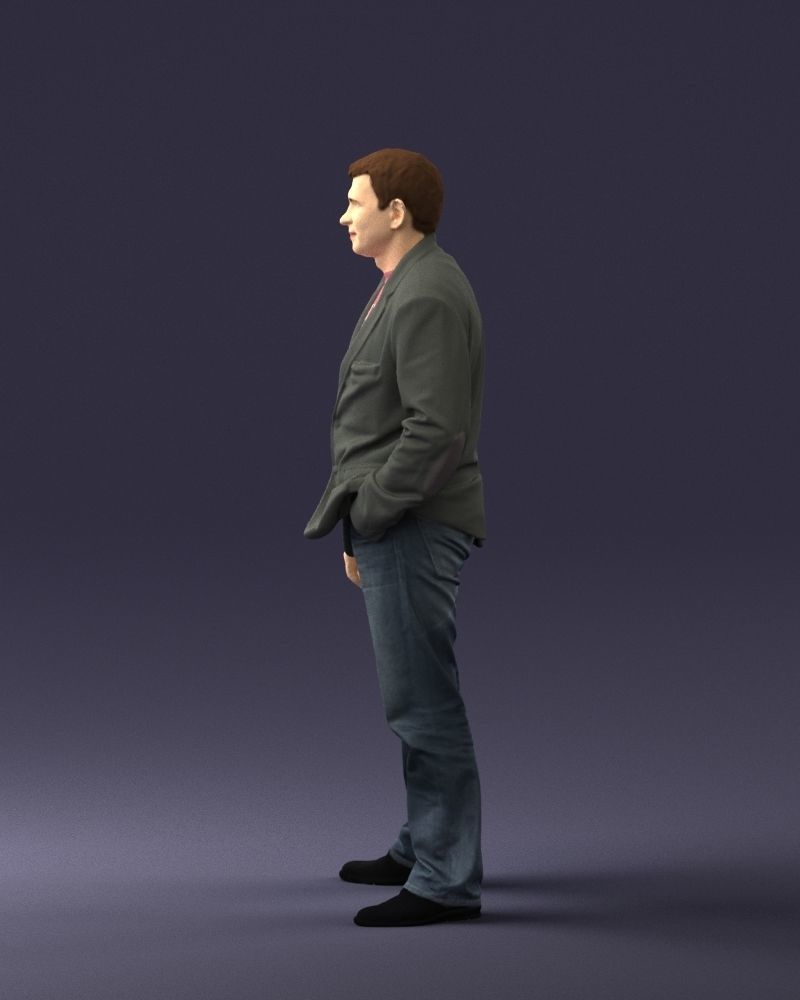 Guy shirt with an inscription 0743 3D model_9