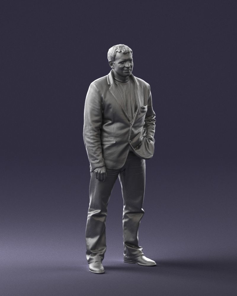 Guy shirt with an inscription 0743 3D model_34