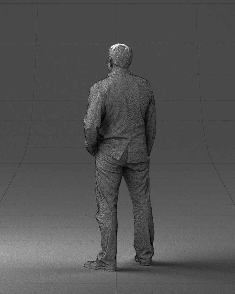 Guy shirt with an inscription 0743 3D model_17