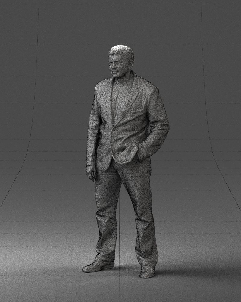 Guy shirt with an inscription 0743 3D model_5