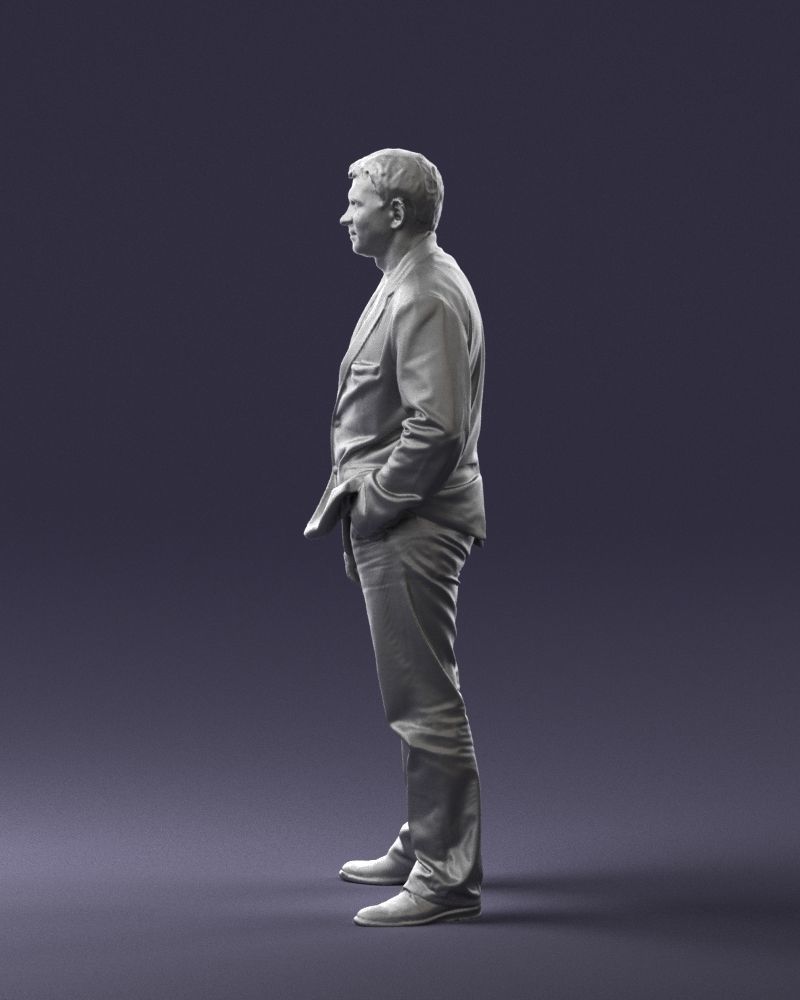 Guy shirt with an inscription 0743 3D model_10