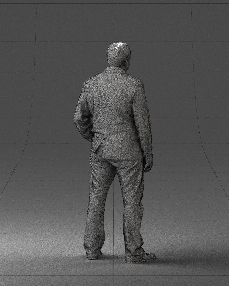 Guy shirt with an inscription 0743 3D model_23