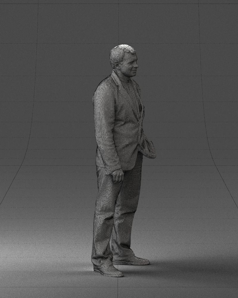 Guy shirt with an inscription 0743 3D model_32