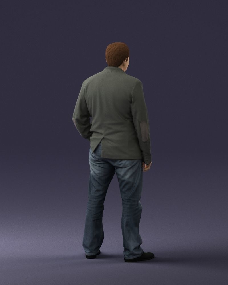 Guy shirt with an inscription 0743 3D model_21