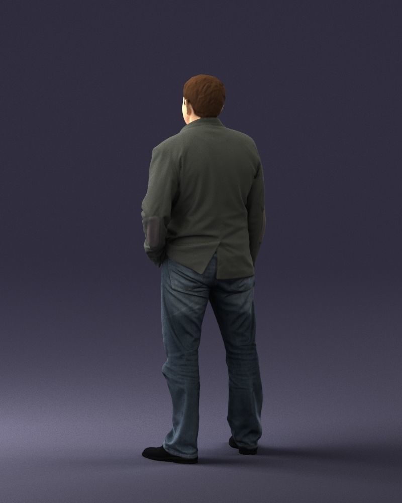 Guy shirt with an inscription 0743 3D model_15