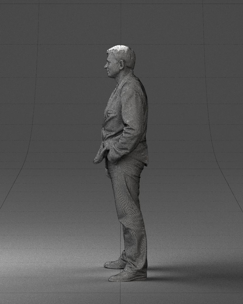 Guy shirt with an inscription 0743 3D model_11