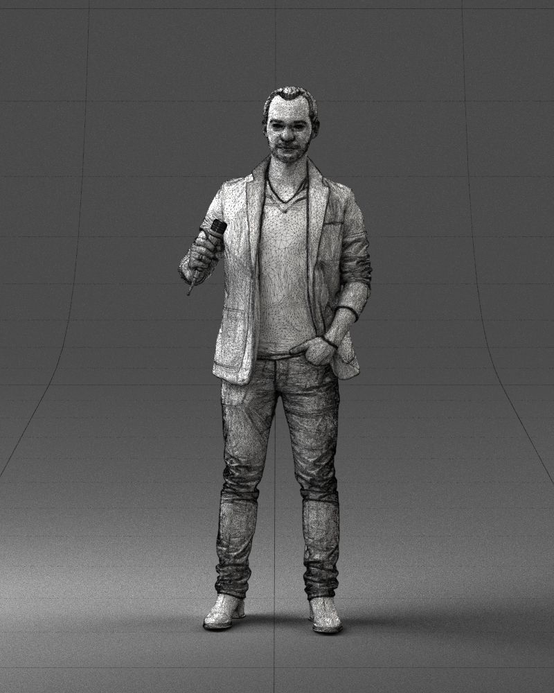 Male singer 0079 3D model_35