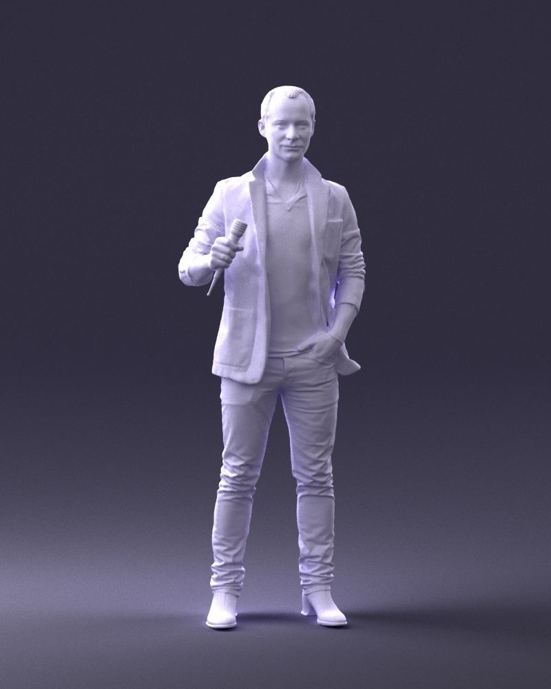Male singer 0079 3D model_4