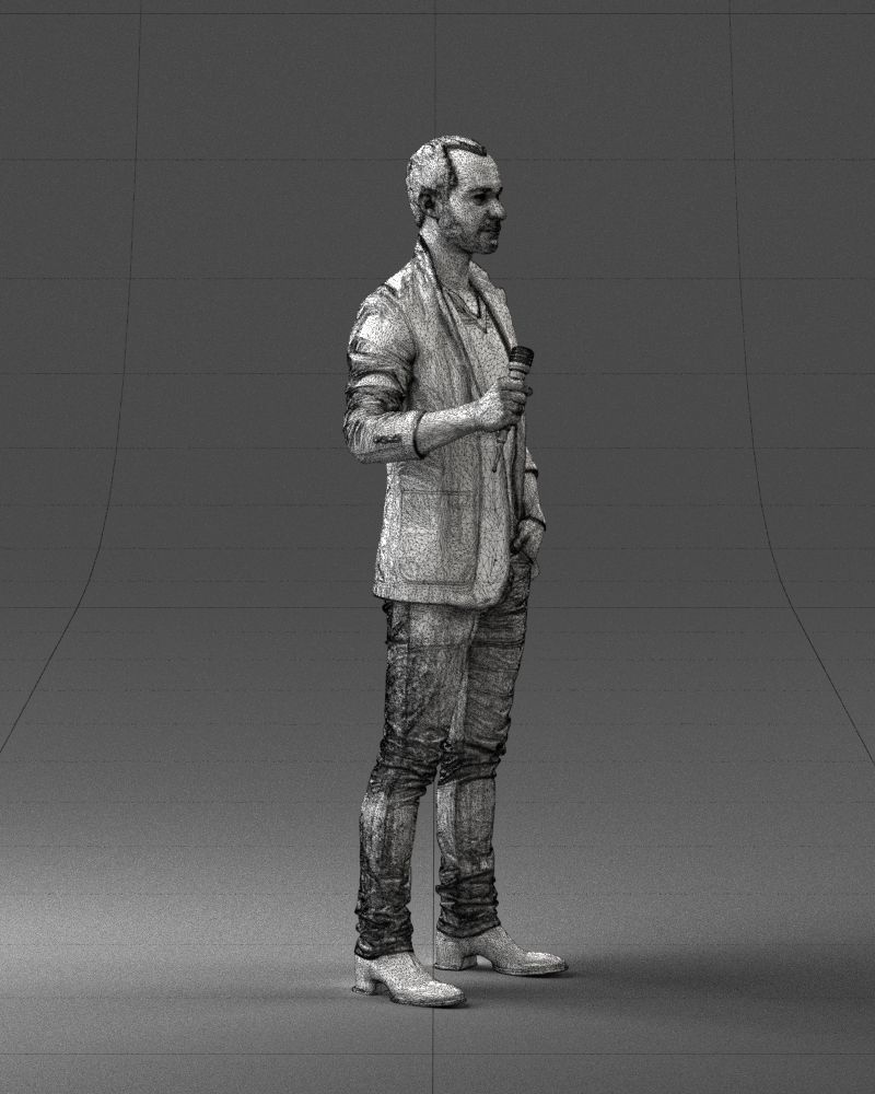 Male singer 0079 3D model_11
