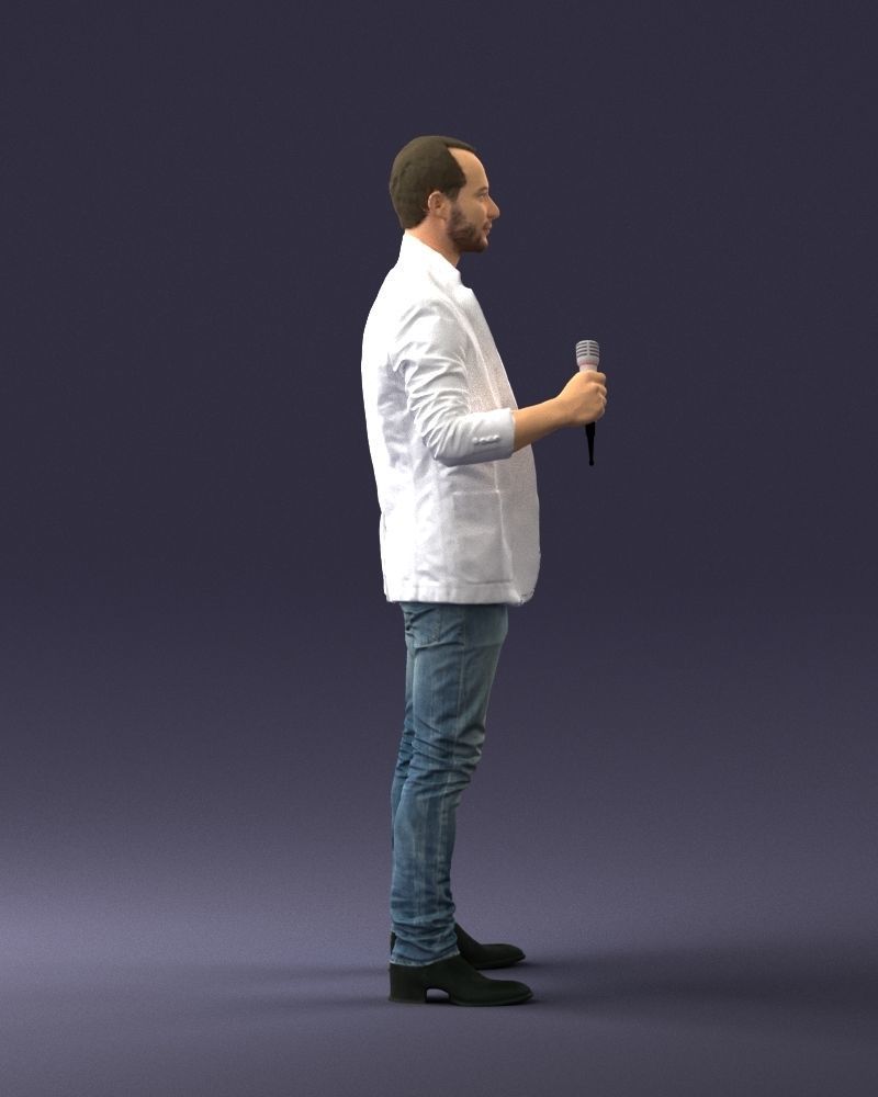 Male singer 0079 3D model_12