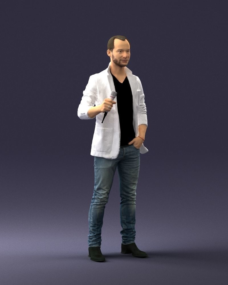 Male singer 0079 3D model_6