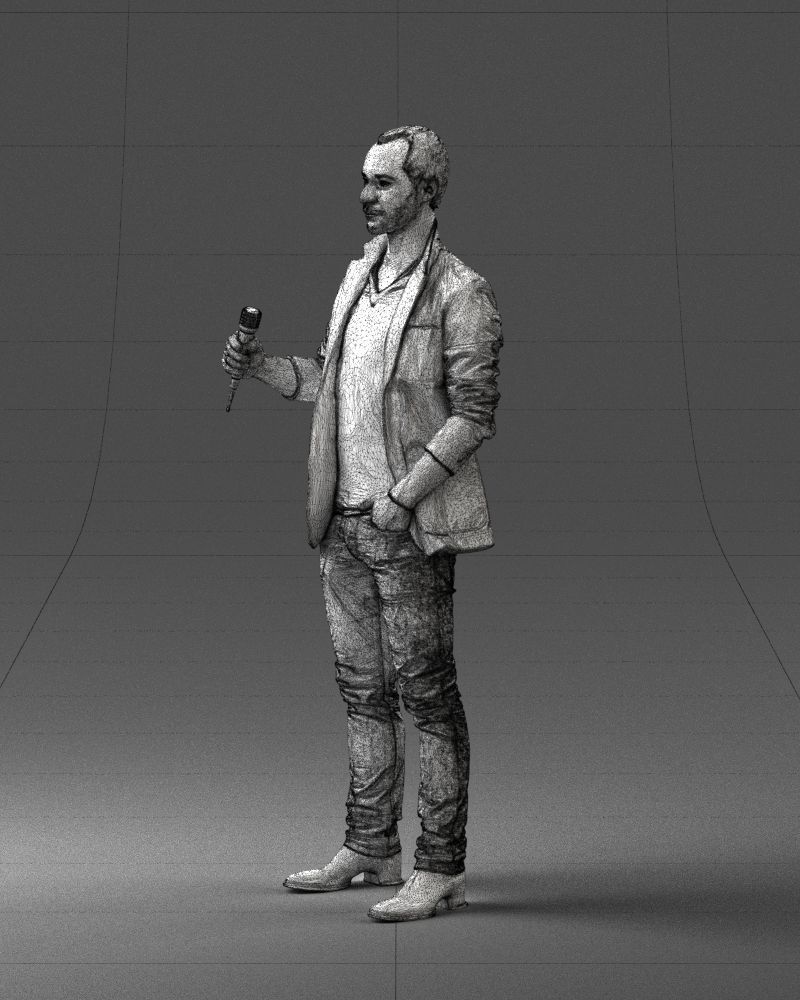 Male singer 0079 3D model_29