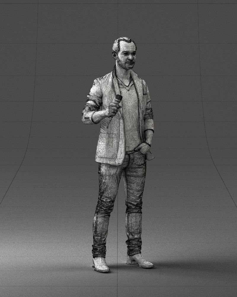 Male singer 0079 3D model_8