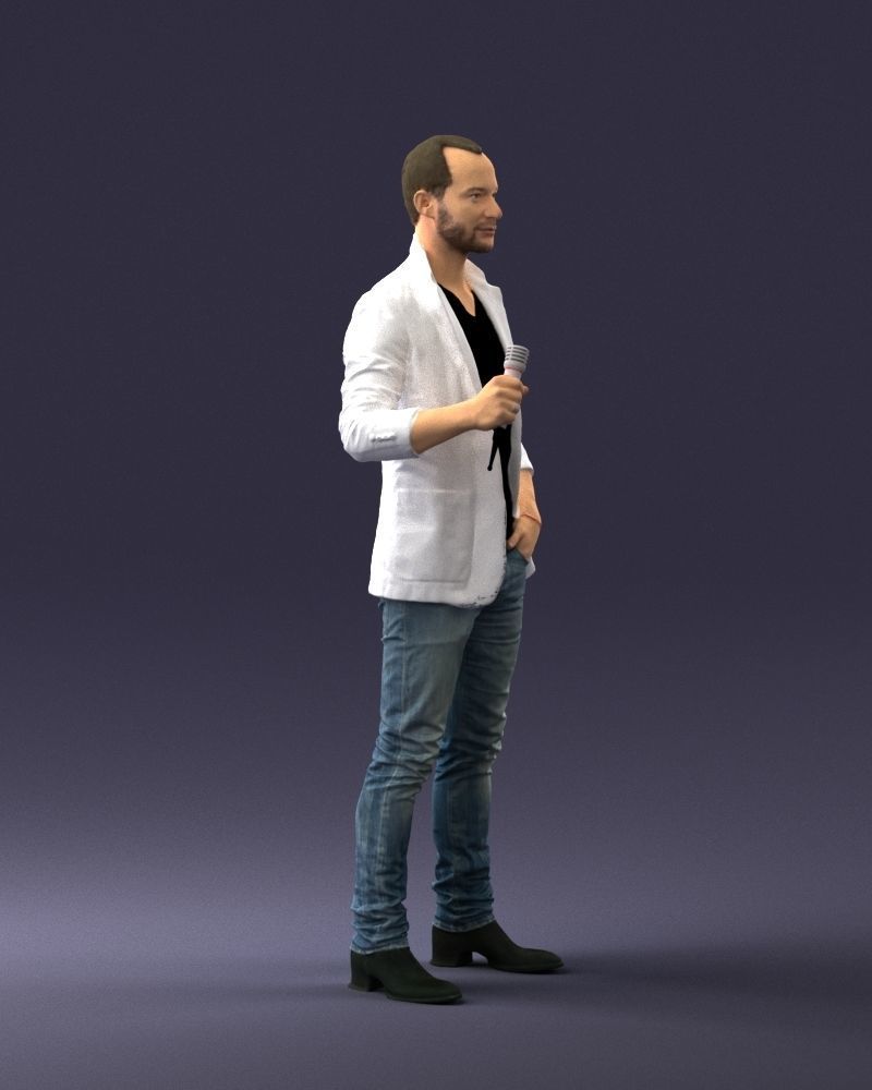 Male singer 0079 3D model_9