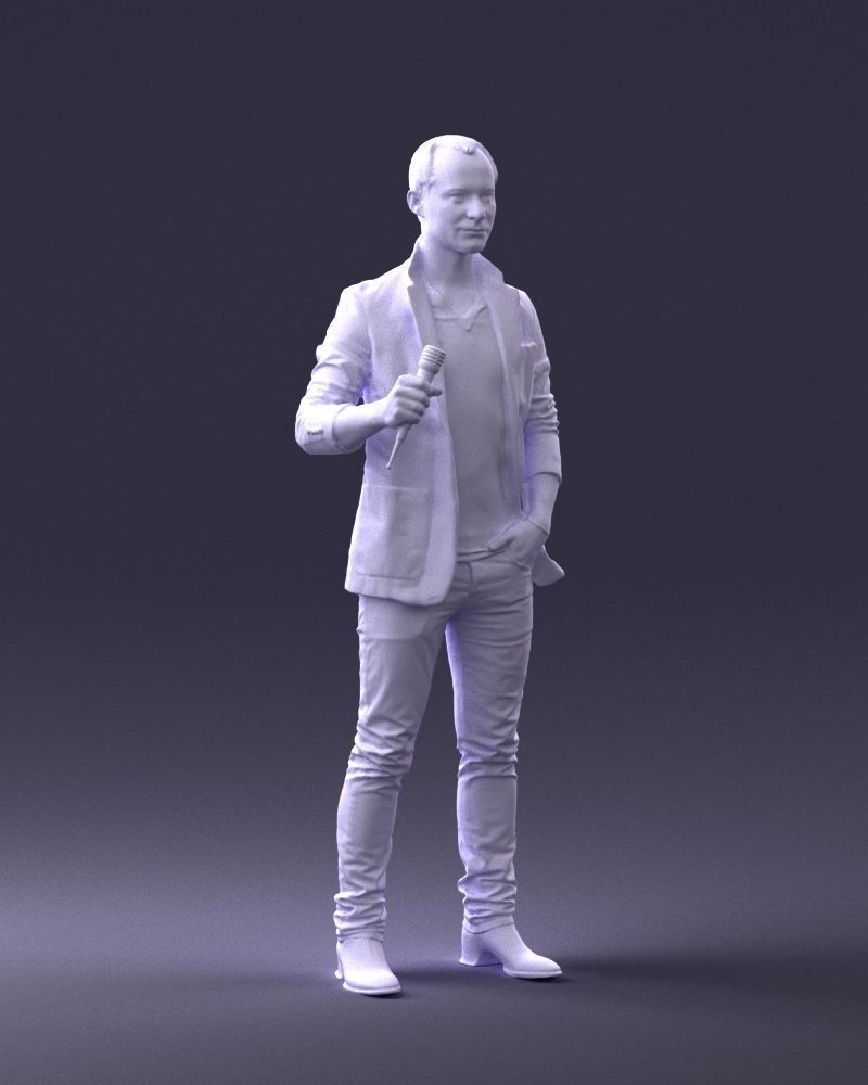 Male singer 0079 3D model_7