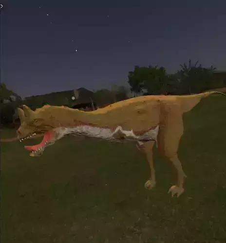 Dinosaur - Carnotauros Low-poly 3D model