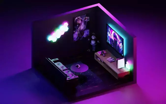 Mini Anime Gaming Room