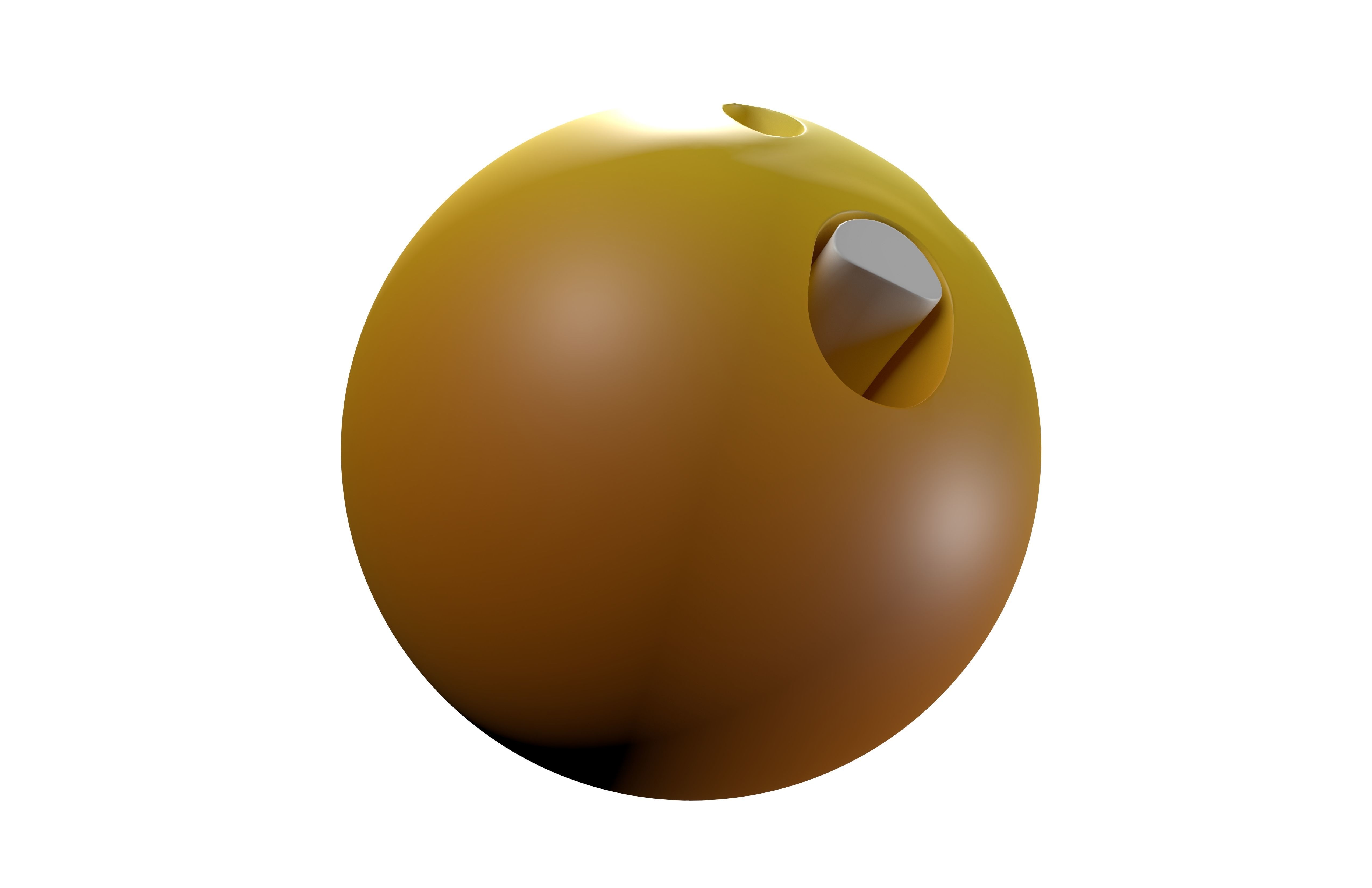 Astonished Face 05 Low-poly 3D model_4