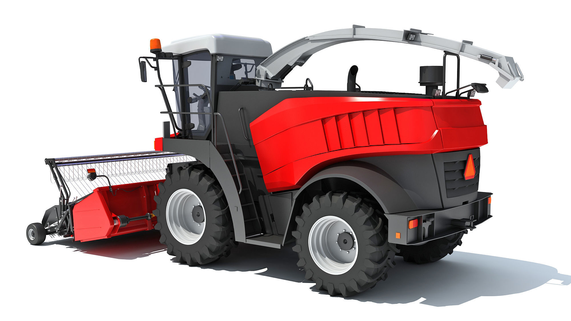 Combine Harvester 3D model_2
