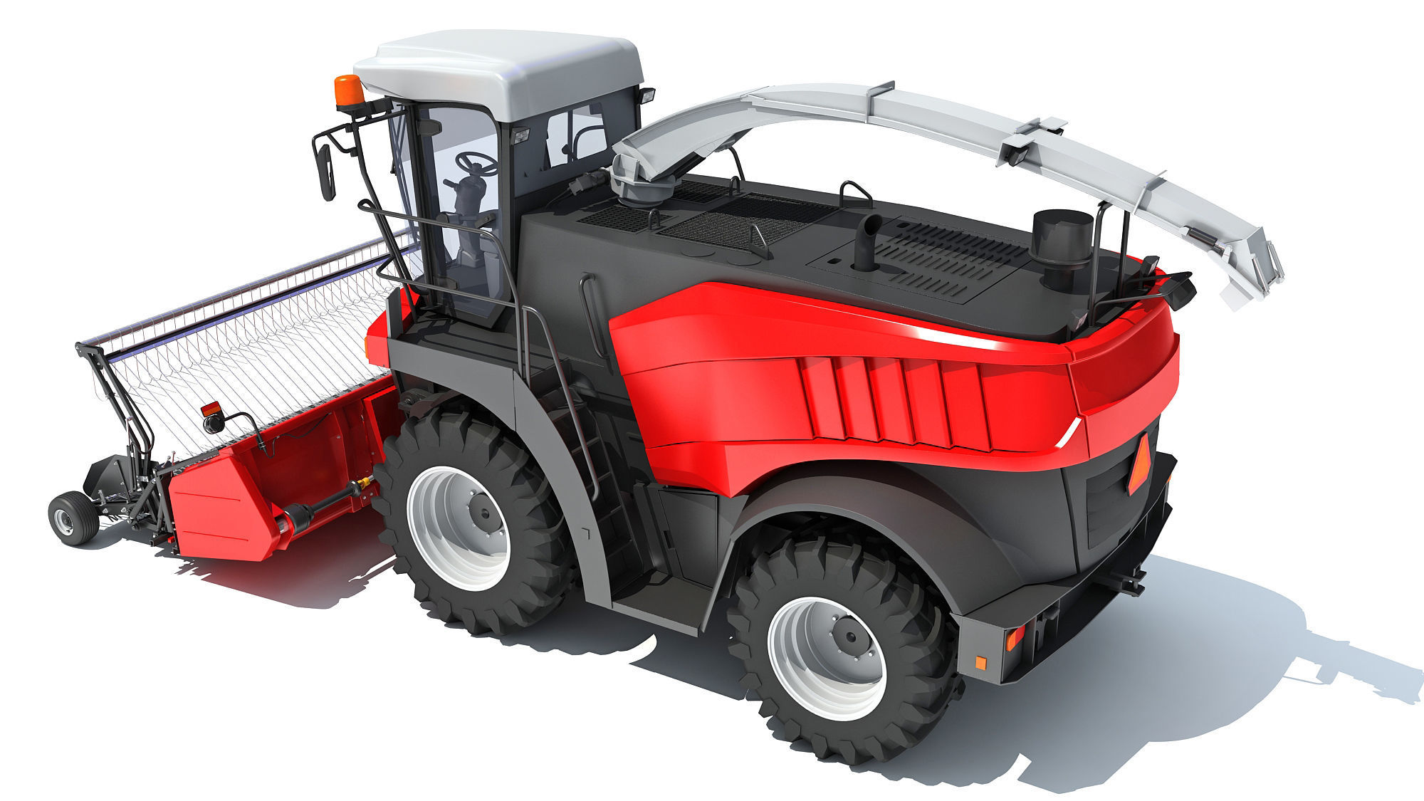Combine Harvester 3D model_3