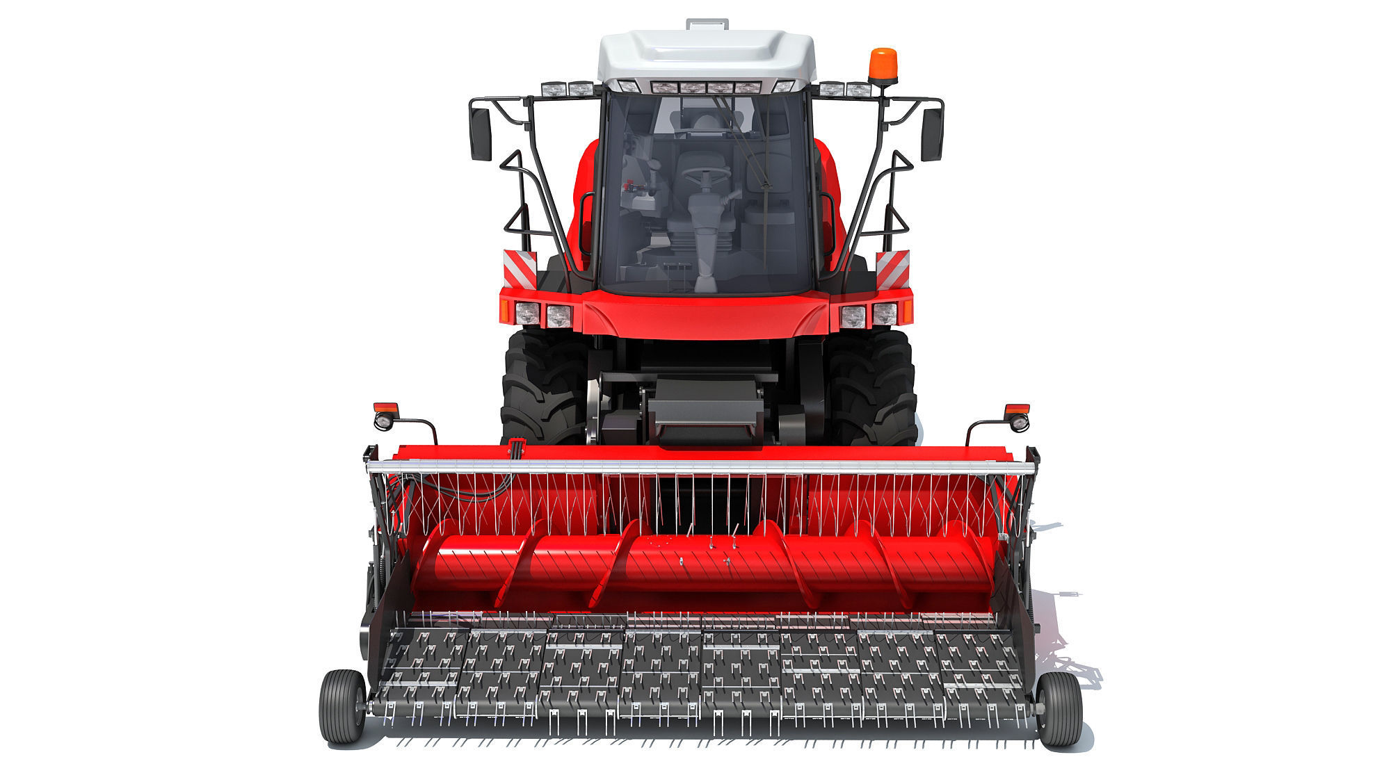 Combine Harvester 3D model_11