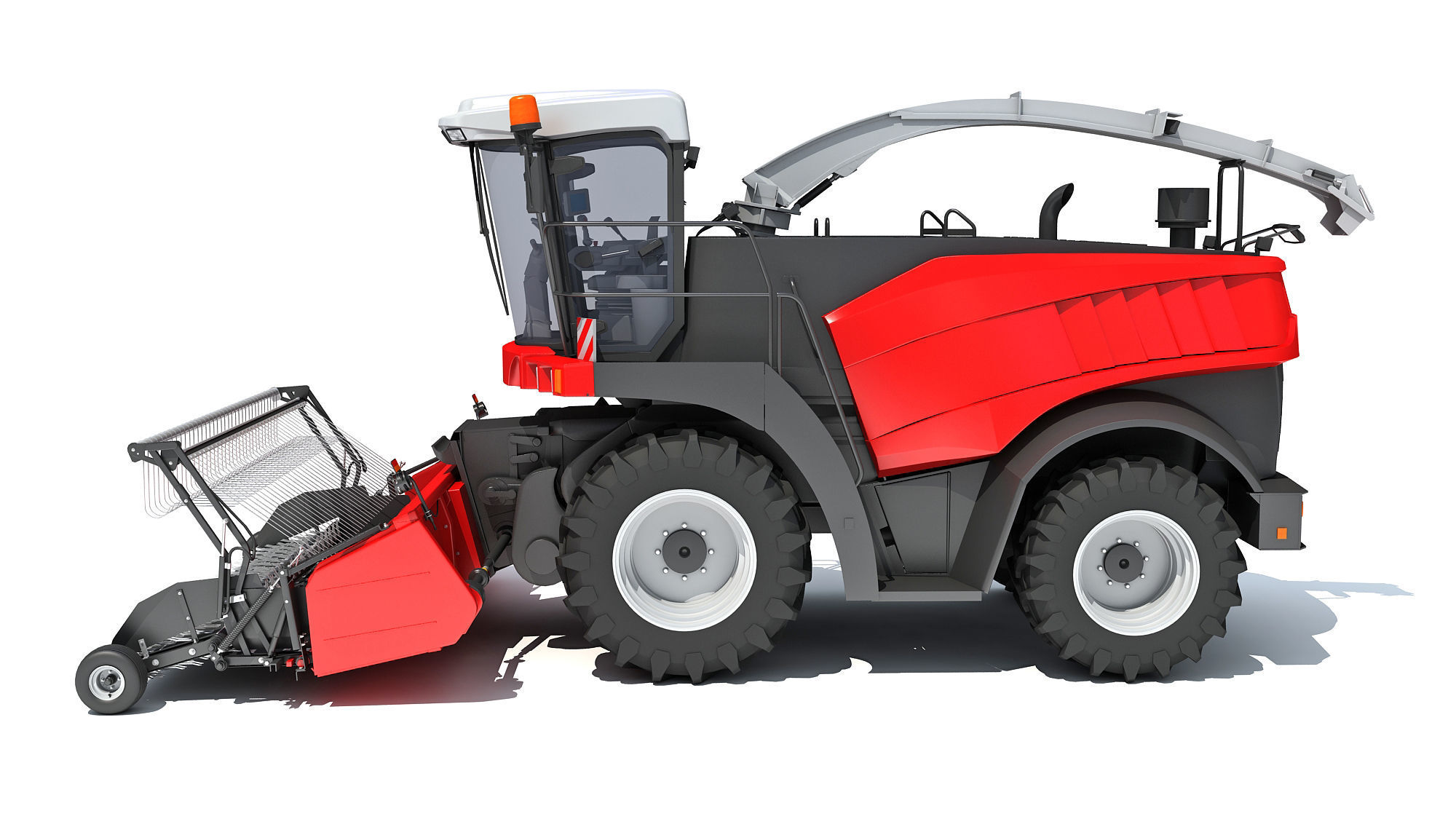 Combine Harvester 3D model_1