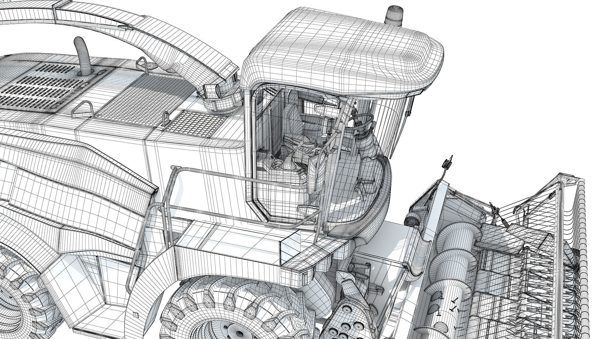 Combine Harvester 3D model_19