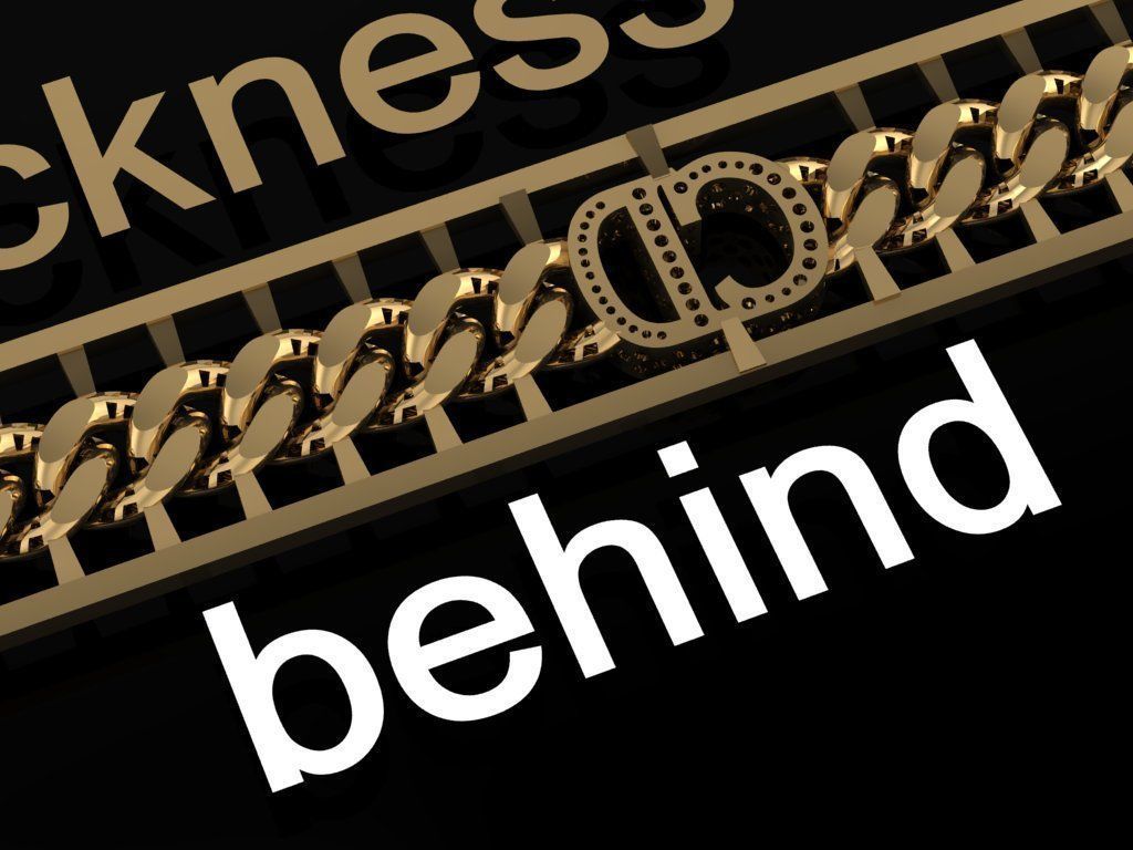 One piece fusion chain is cast directly 3D print model 6MM CD 3D print model_1