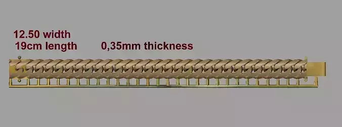 One piece fusion chain is cast directly 3D print model