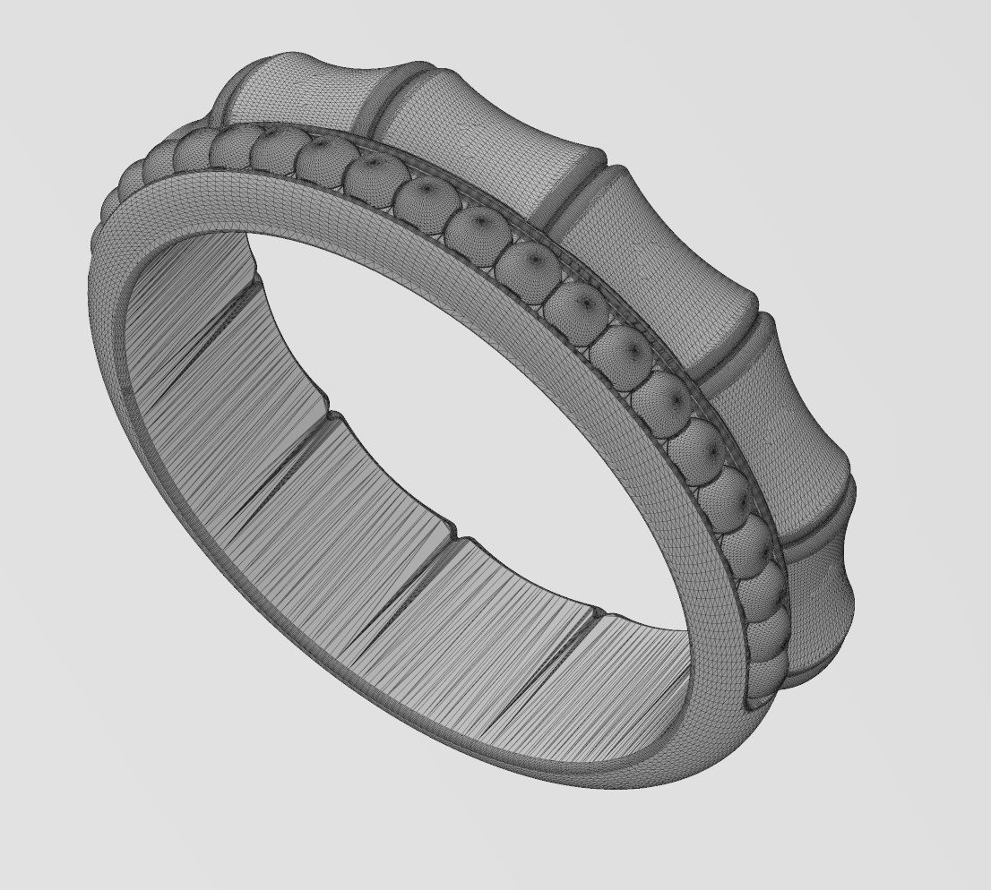 Beaded bamboo stacker band US sizes 6to9 3D print model_14