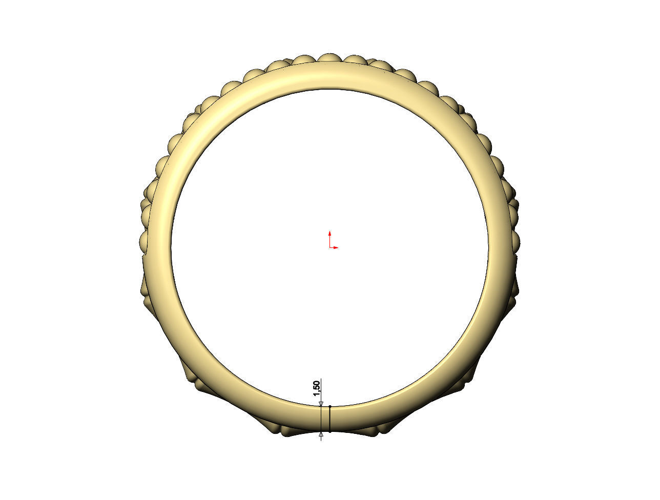 Beaded bamboo stacker band US sizes 6to9 3D print model_8