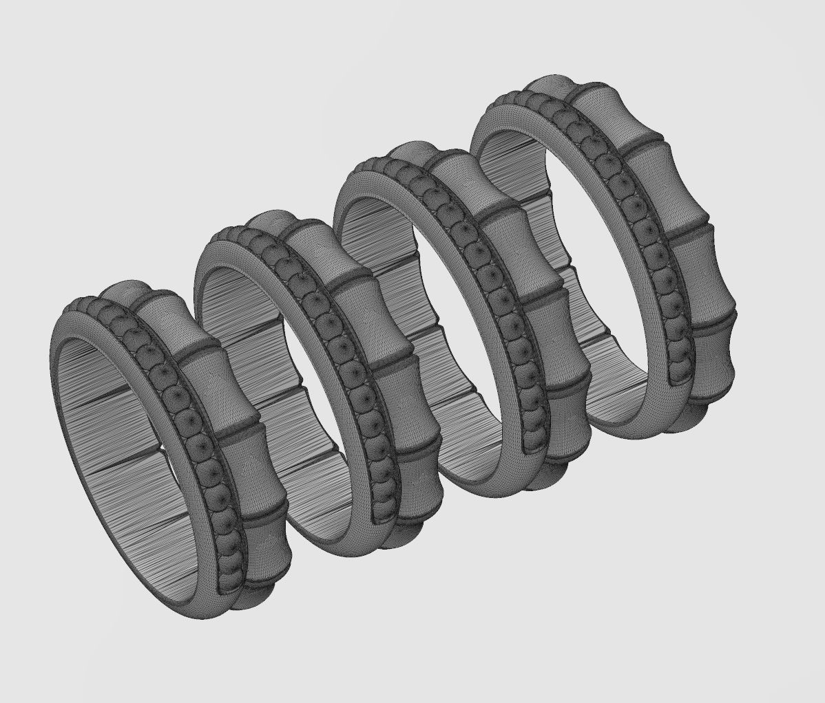 Beaded bamboo stacker band US sizes 6to9 3D print model_13