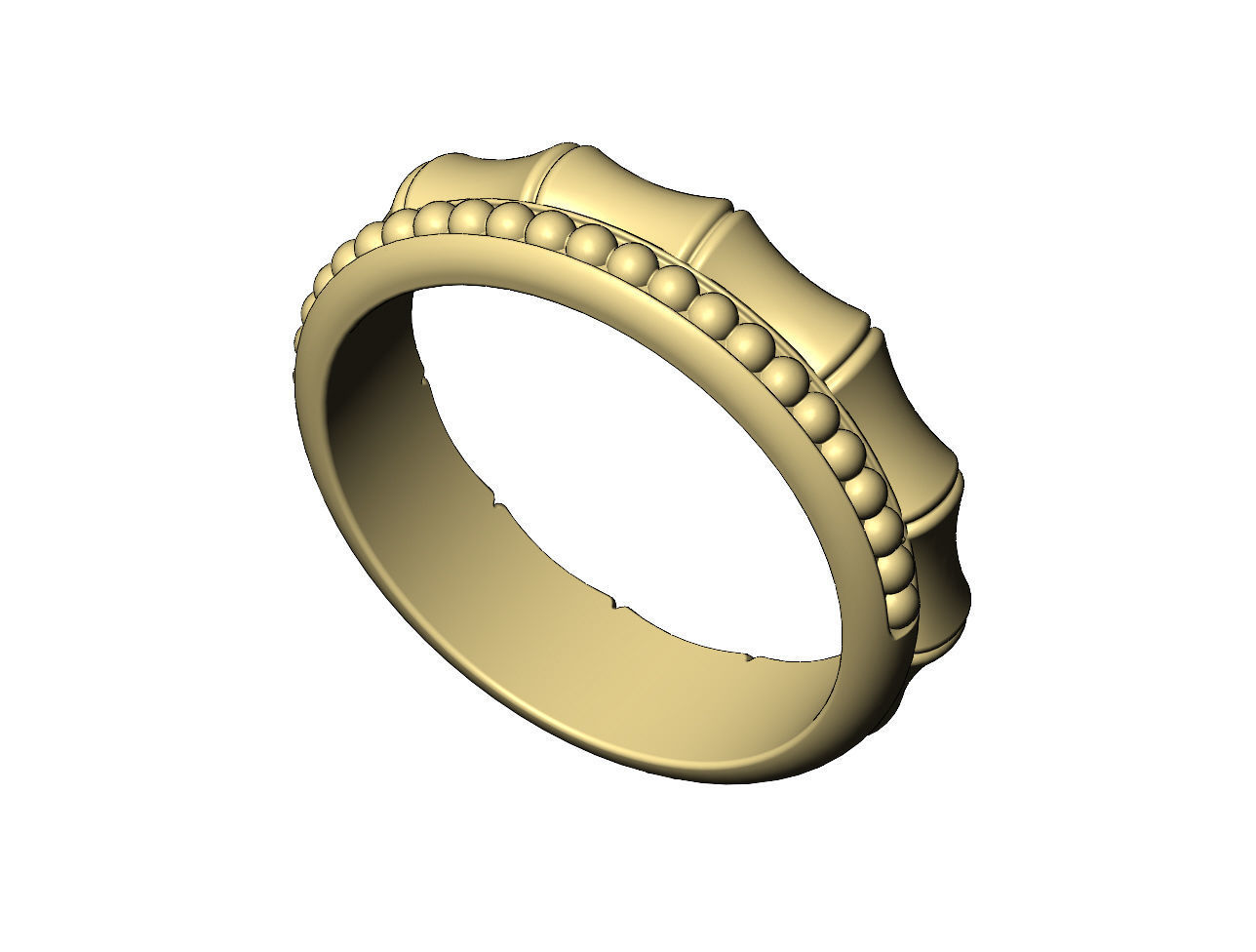 Beaded bamboo stacker band US sizes 6to9 3D print model_7