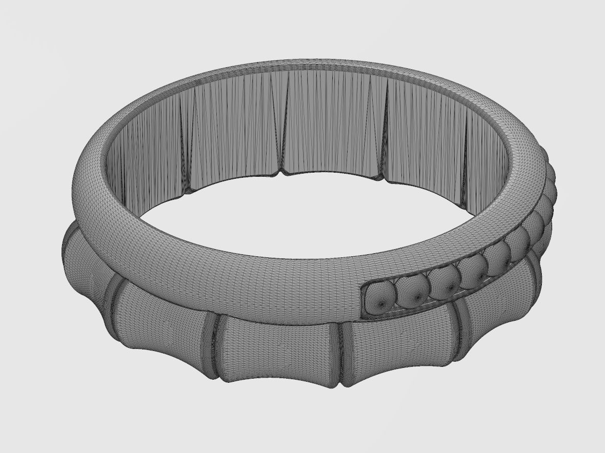 Beaded bamboo stacker band US sizes 6to9 3D print model_15