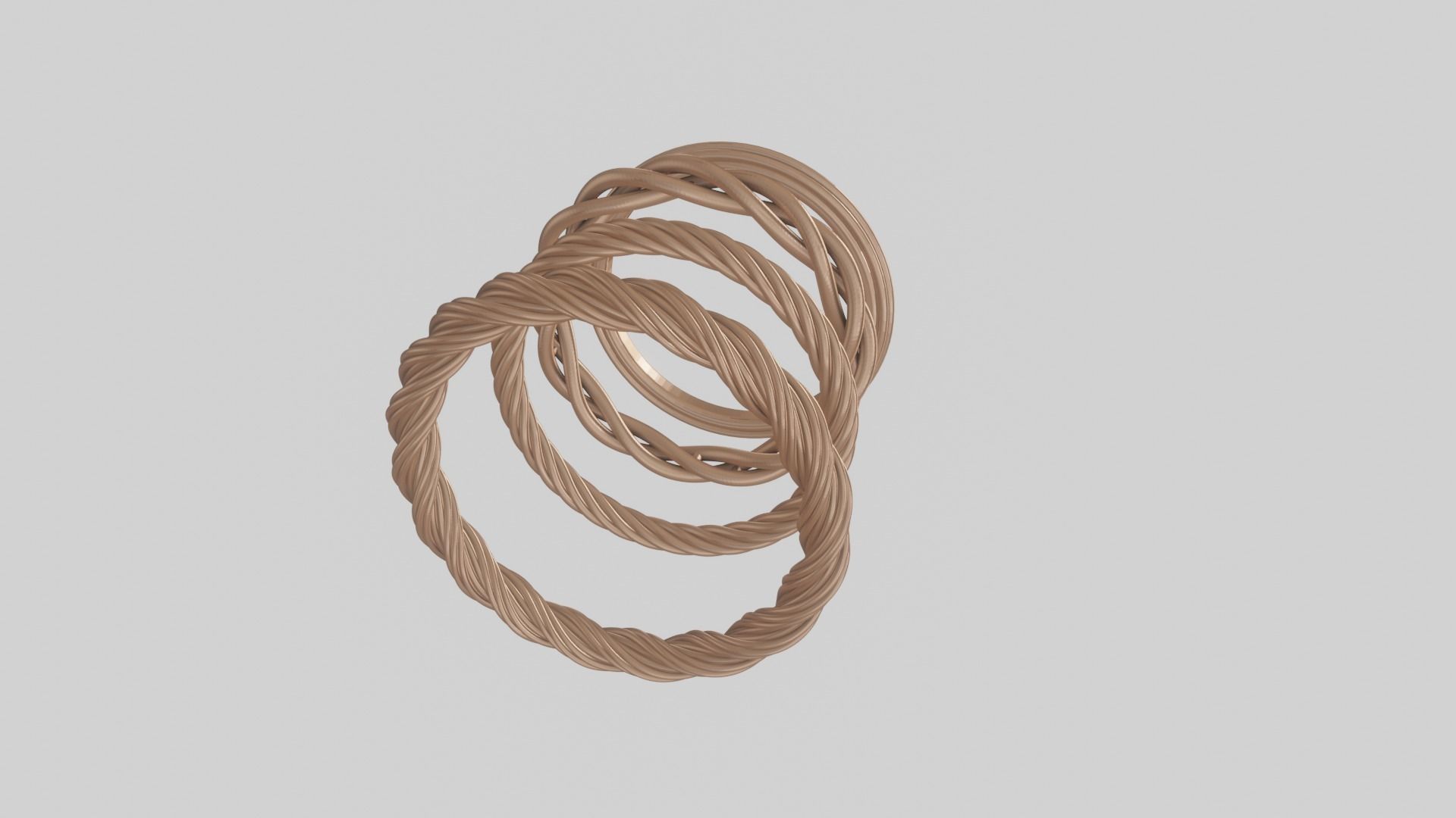 Rope Rings 3D print model_2