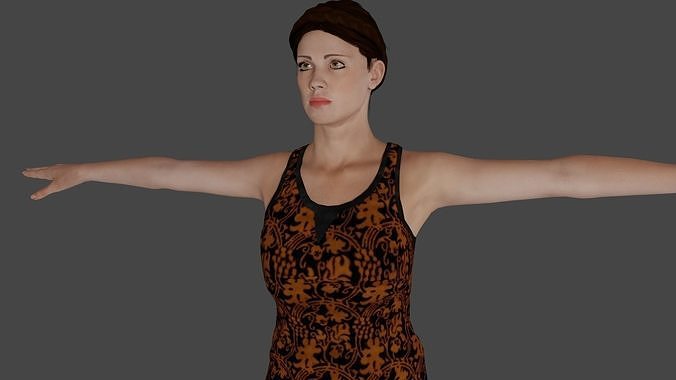 Rigged Female Character 29 3D model