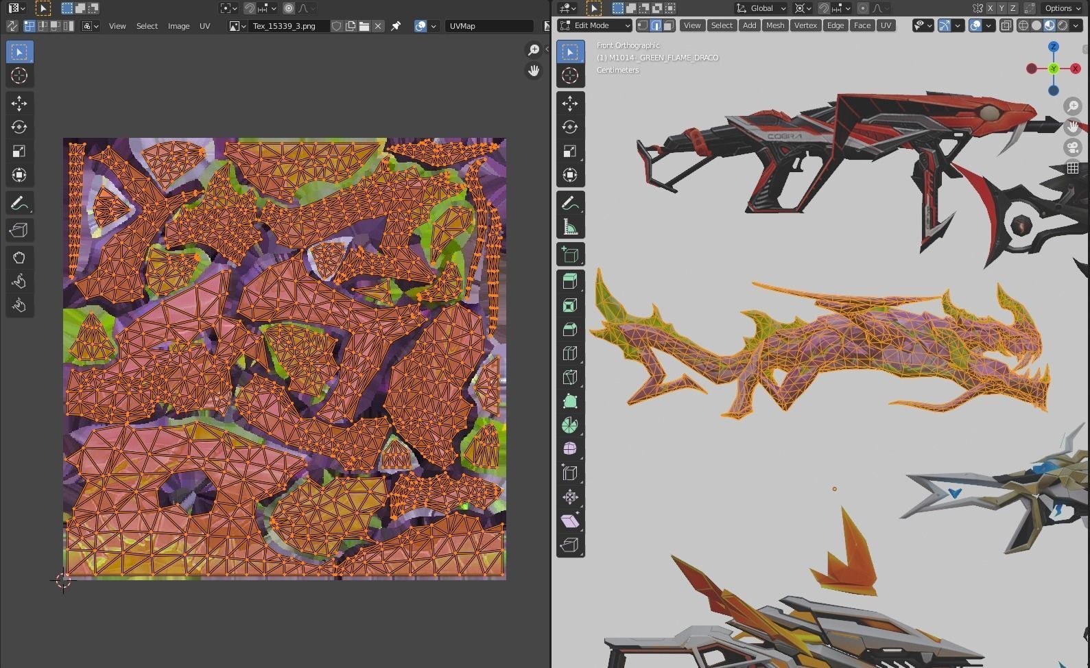 Choose A Weapon To Evolve UMP MP40 SCAR XM8 M1014 AK 3D model_5