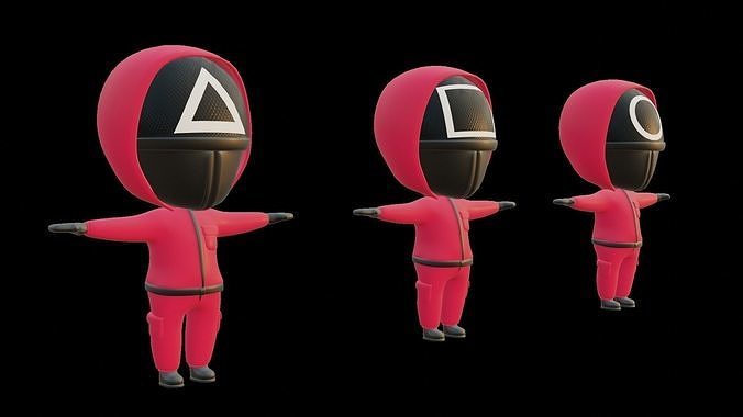 Squid Game Soldier 3d model 3D model