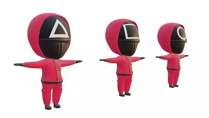 Squid Game Soldier 3d model 3D model
