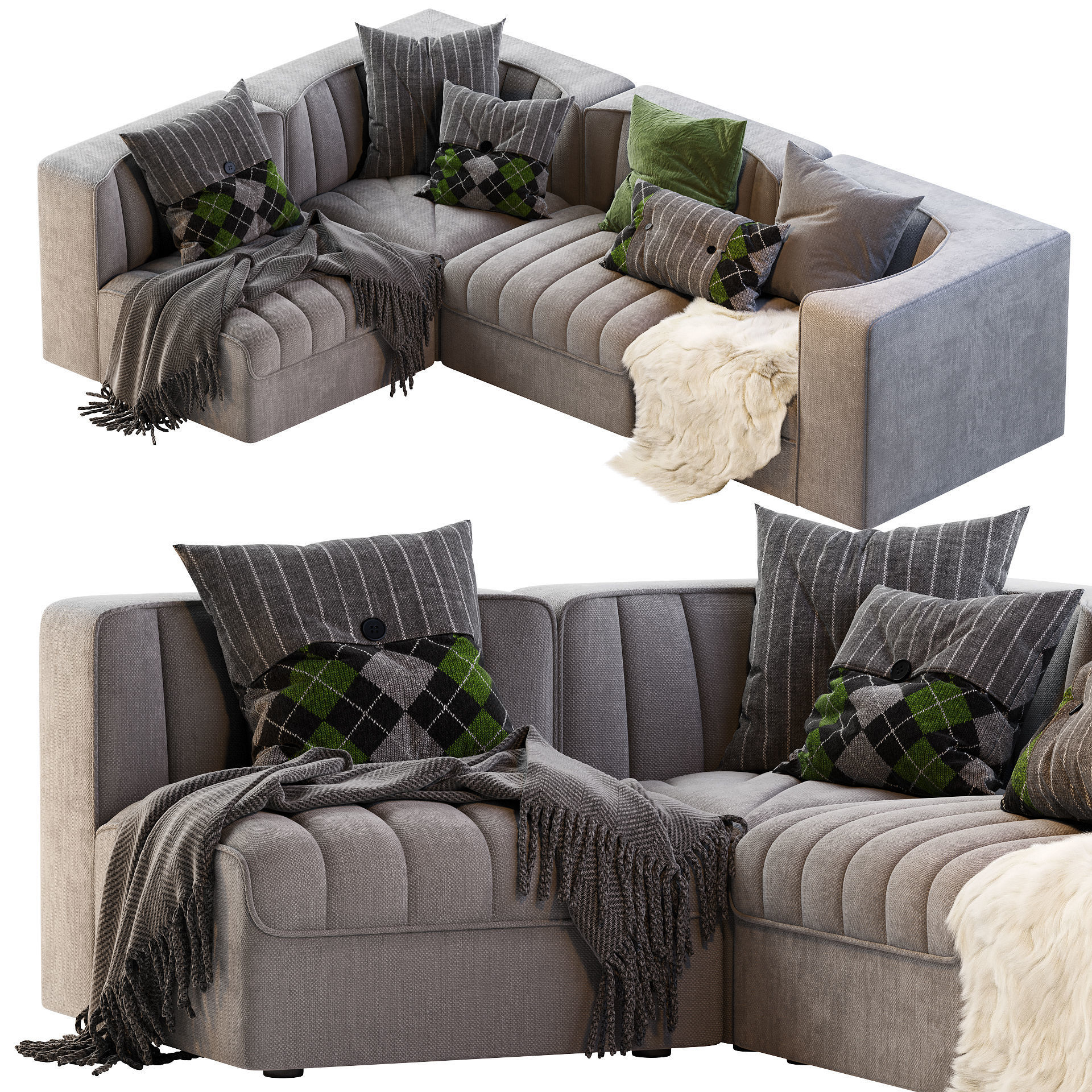 9000 Sofa by ARFLEX 3D model_1