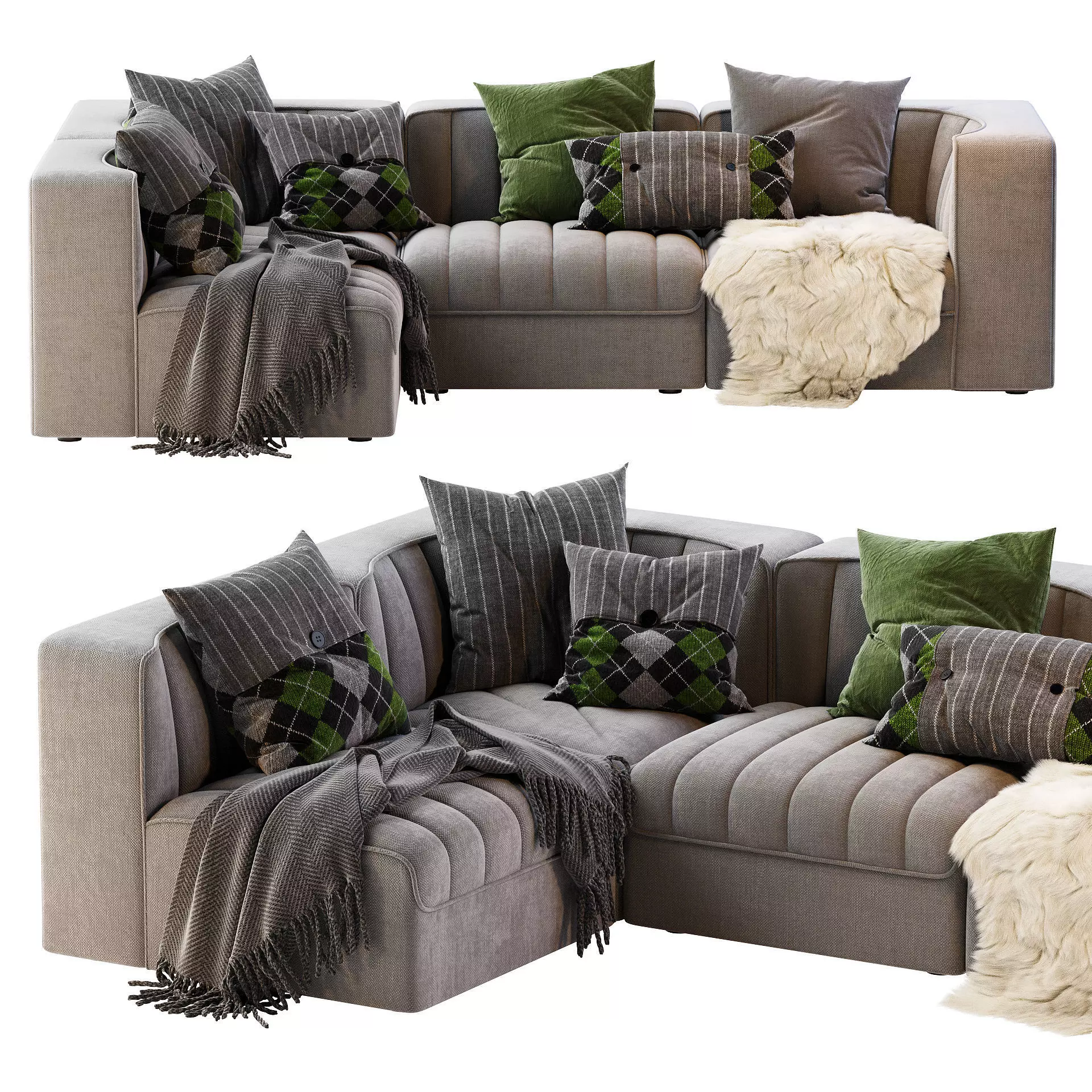 9000 Sofa by ARFLEX 3D model_0