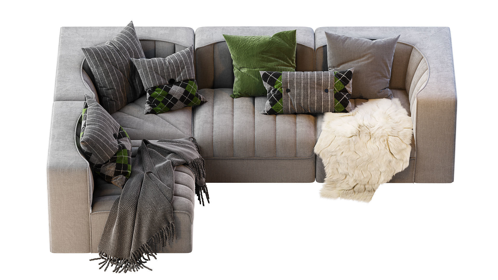 9000 Sofa by ARFLEX 3D model_5