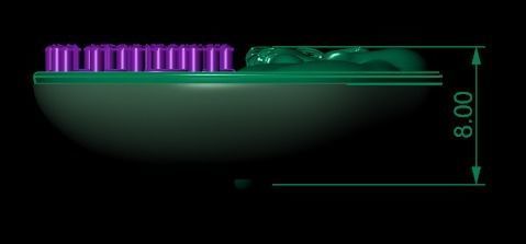 Pomegranate pendant 3D print model_41