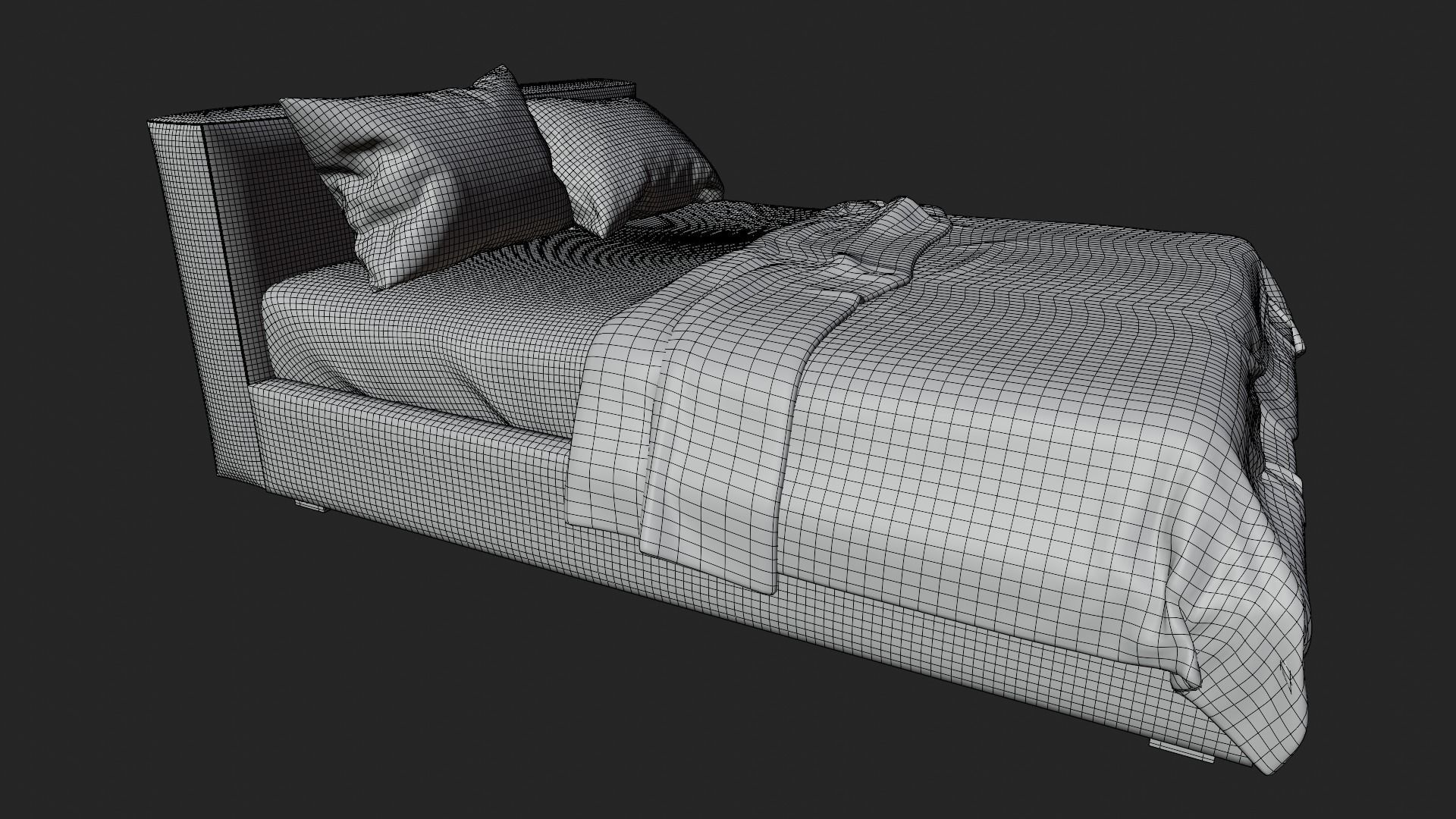 SAMOA BED RELAXED Free 3D model_9