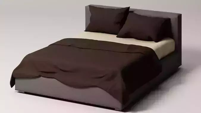 SAMOA BED RELAXED Free 3D model