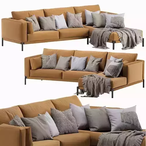 Flexform Romeo Chaise Longue Sofa