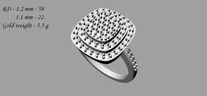 Engagement Ring STL model